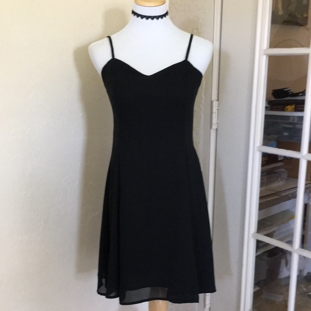 Black Vintage Skater Dress